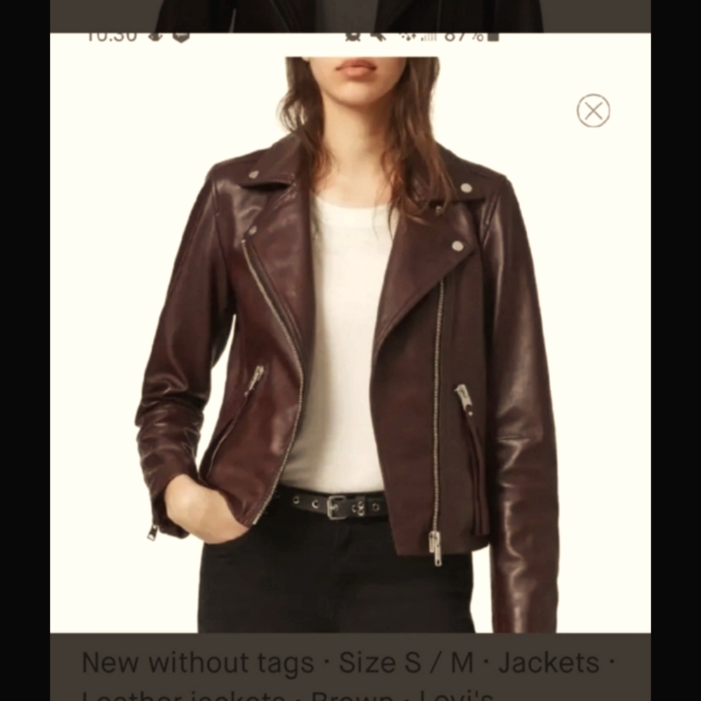 NWOT Levi’s Real leather jacket